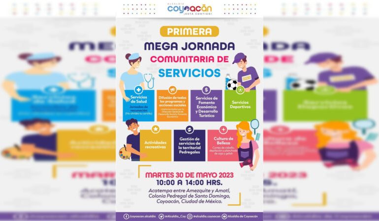 Invitan a  Mega Jornada Comunitaria de Servicios en Coyoacán