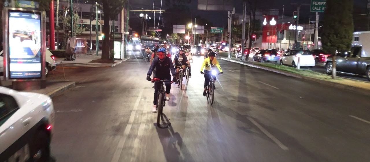 Llega ‘paseo ciclista’ a Coyoacán