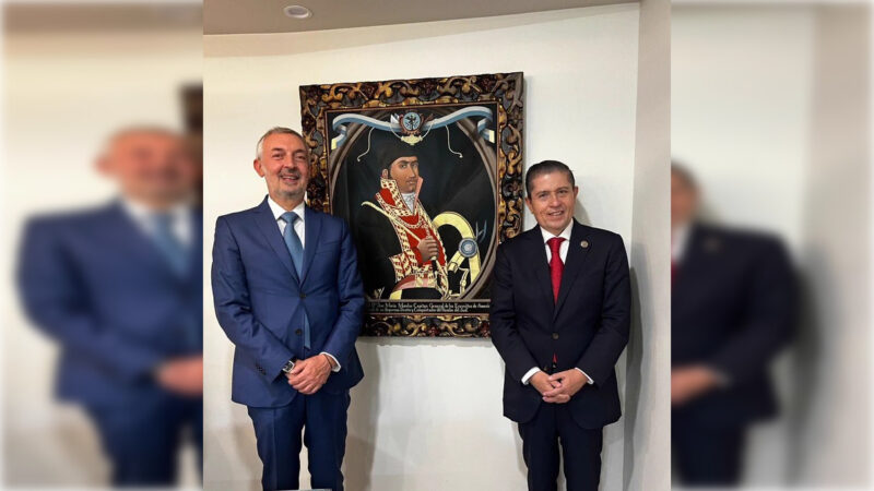 Se reúne Giovani Gutiérrez con embajador de Italia en México