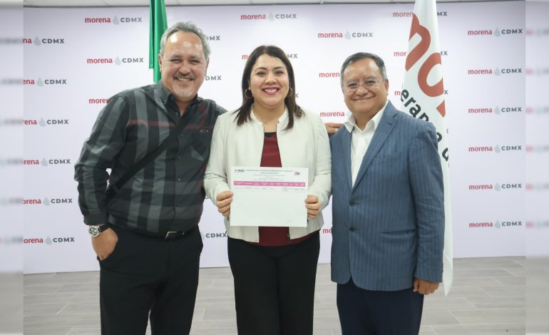 Berenice Hernández recibe registro de Morena como candidata única para Alcaldía Tláhuac
