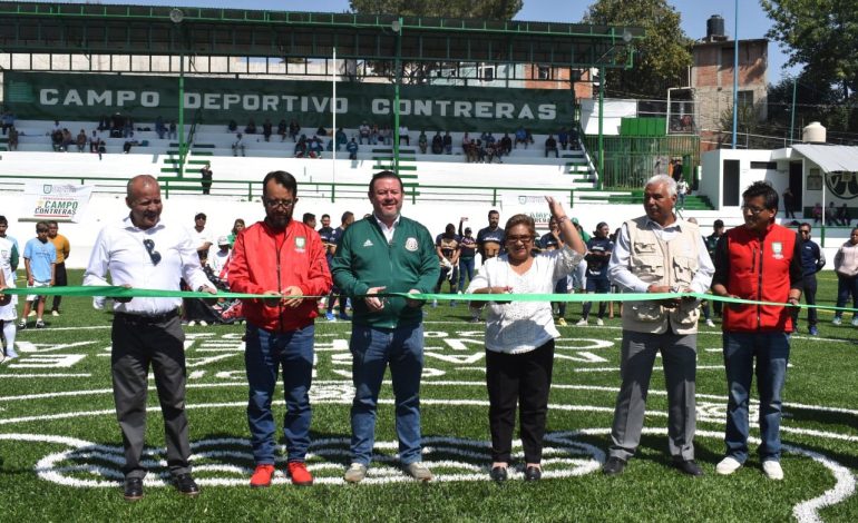 Entrega el ‘Güero’ Quijano deportivo Campo Contreras