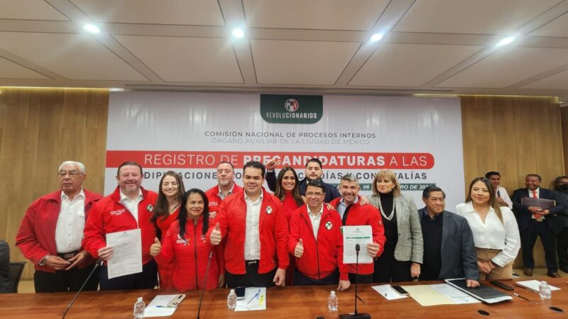 Se registran precandidatos de oposición en el PRI