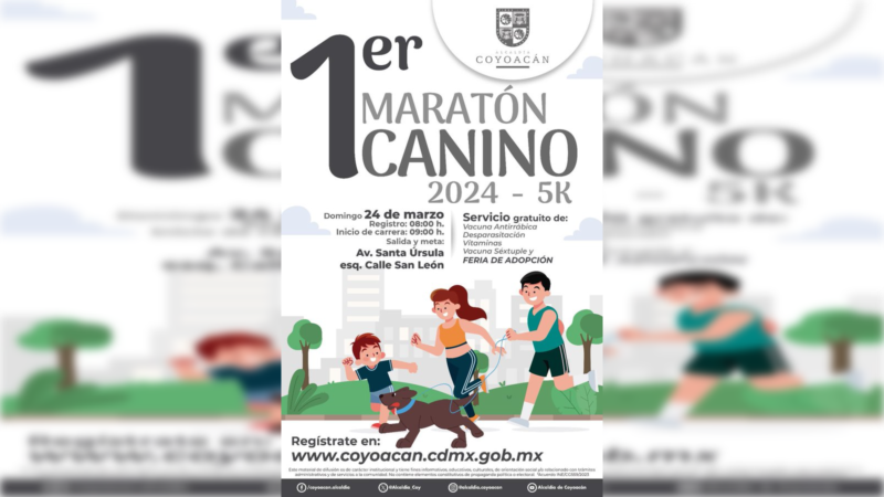 Invita Coyoacán al Primer Maratón Canino