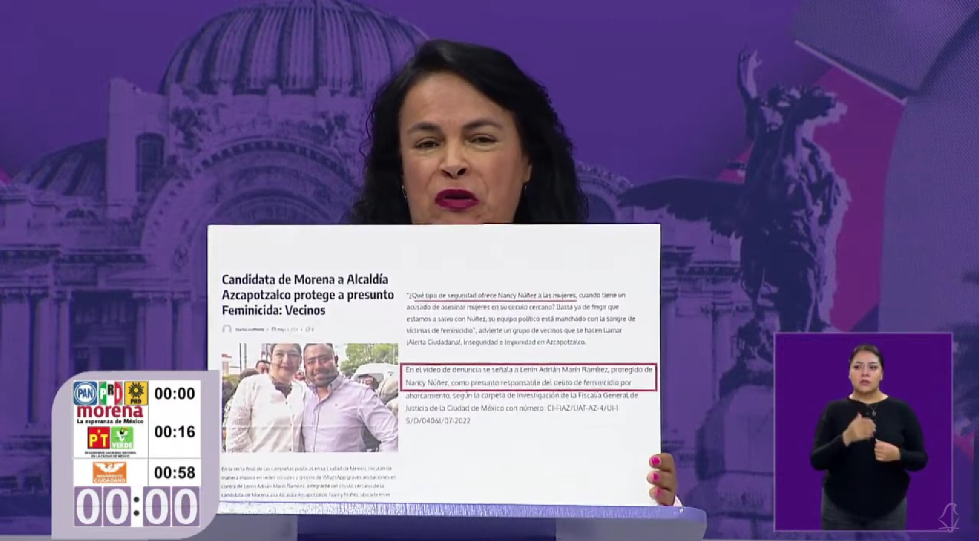 Morena y MC, discurso de odio y violencia de género contra Saldaña