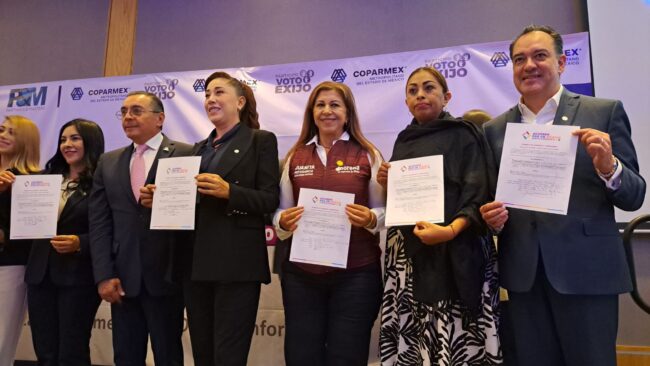 Juanita Carrillo firma con COPARMEX el Acuerdo por un México con Desarrollo Inclusivo