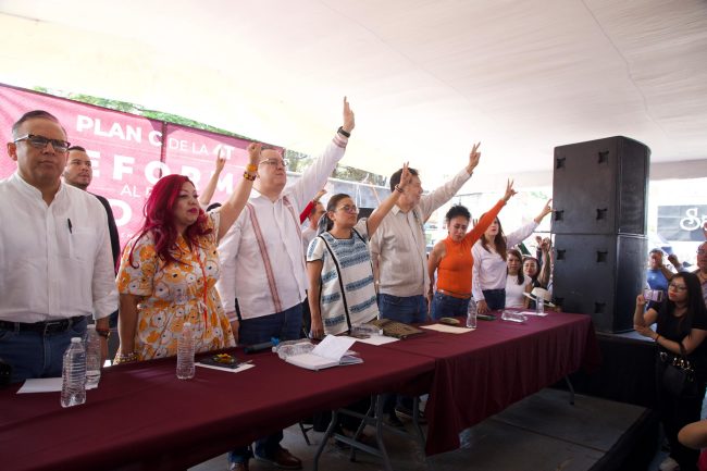 Encabeza Aleida Alavez asamblea sobre Plan C