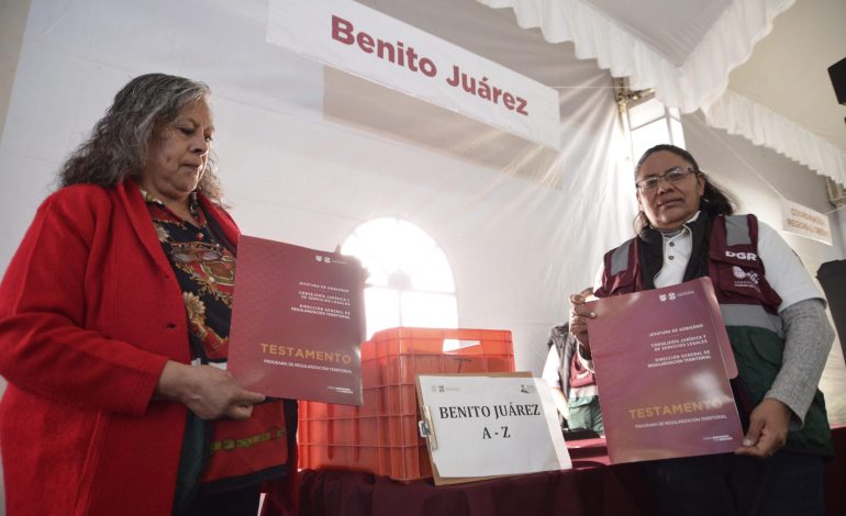 GCDMX entrega 3 mil 500 testamentos para asegurar patrimonio