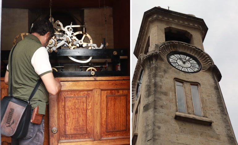 El histórico Reloj Chino, ubicado en la intersección de Bucareli y Artículo 123, volvió a marcar la hora tras recibir mantenimiento especializado por parte de la Alcaldía Cuauhtémoc, en coordinación con un maestro relojero certificado en relojes monumentales.