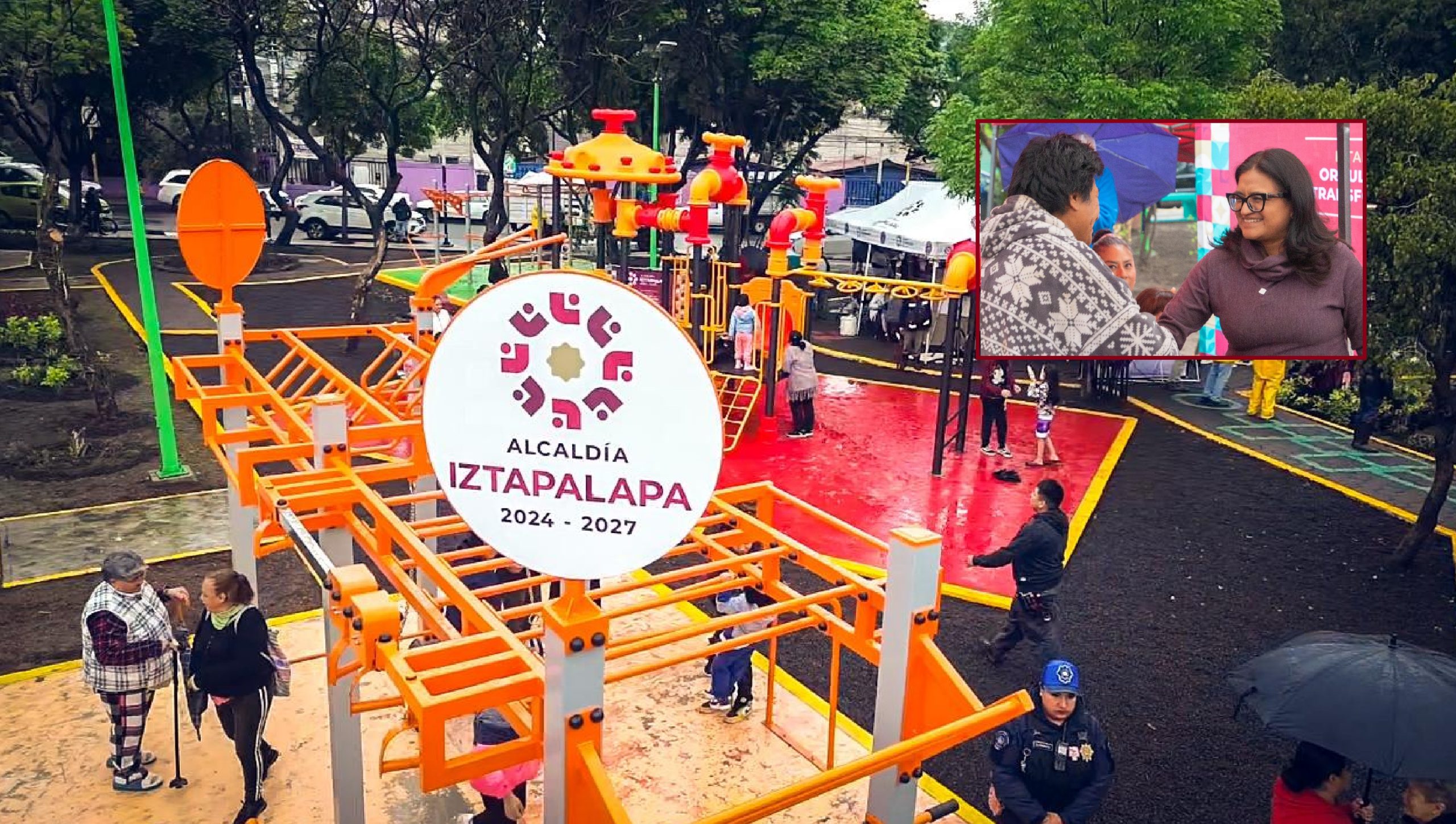 Aleida entrega parque infantil rehabilitado en Iztapalapa