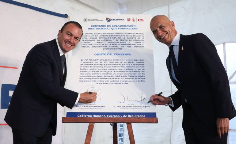 Alcaldía Cuajimalpa y el C5 fortalecen estrategia de seguridad