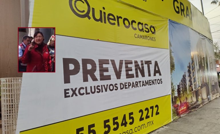 Después de todo el discurso contra las construcciones irregulares, años de jactarse que han combatido al “cártel inmobiliario” de Benito Juárez, no se entiende por qué las autoridades del Gobierno de la Ciudad de México y de la Alcaldía Azcapotzalco se queden cruzadas de brazos cuando a todas luces la desarrolladora “Quiero Casa” engaña a la gente. FOTOS: Vecinos Azcapotzalco