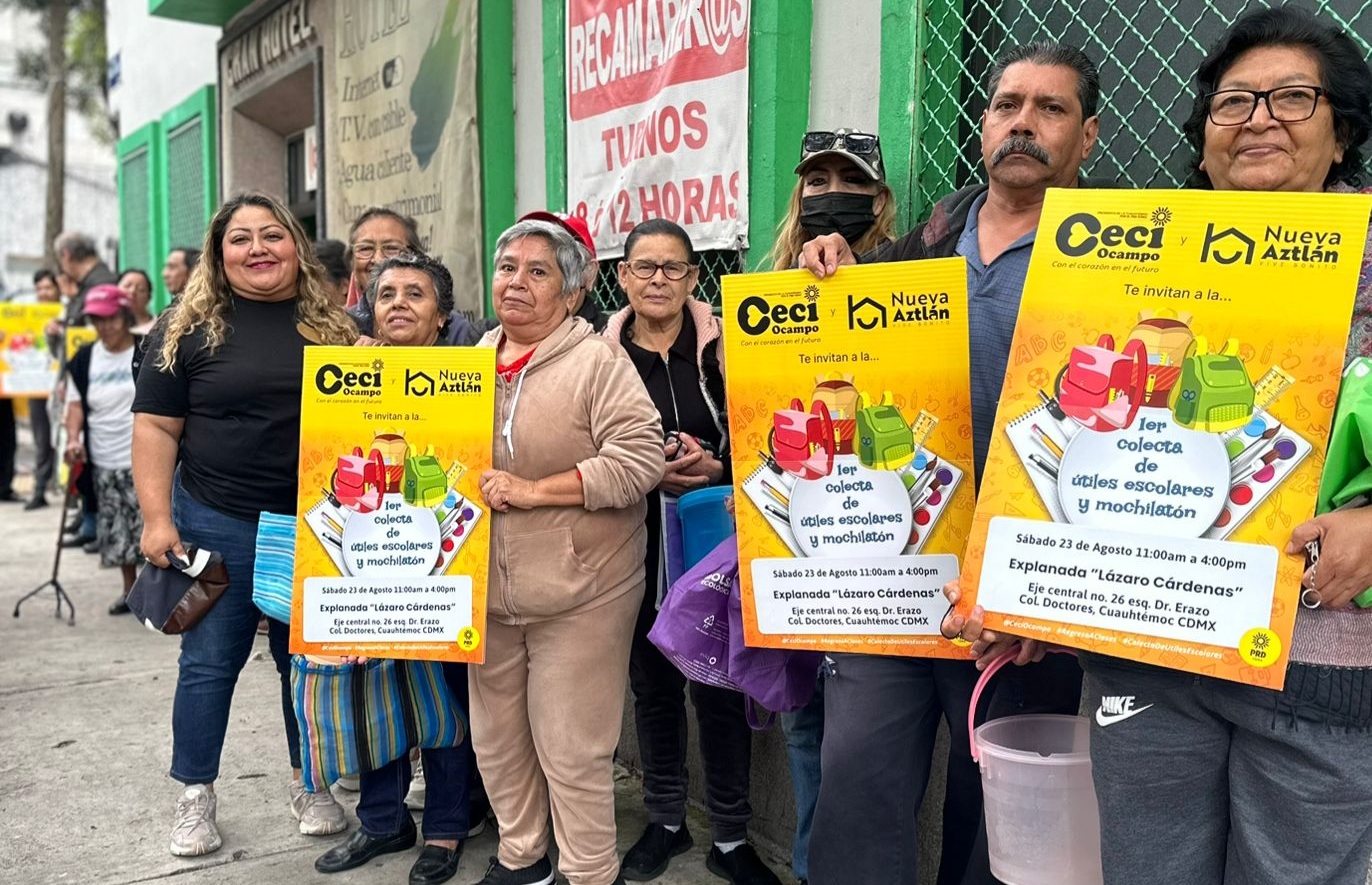 Nueva Aztlán hará este sábado la Primera Colecta de Útiles Escolares y ‘Mochilatón’